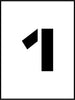 NMC PMC8-1-STENCIL, NUMBER 1, 8'' (1 EACH)