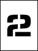 NMC PMC8-2-STENCIL, NUMBER 2, 8'' (1 EACH)
