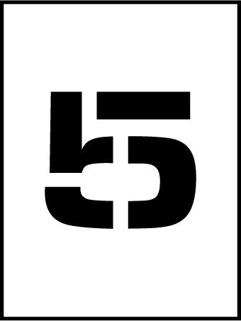 NMC PMC8-5-STENCIL, NUMBER 5, 8'' (1 EACH)