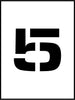 NMC PMC8-5-STENCIL, NUMBER 5, 8'' (1 EACH)