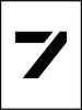 NMC PMC8-7-STENCIL, NUMBER 7, 8'' (1 EACH)