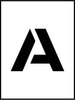 NMC PMC8-A-STENCIL, LETTER A, 8'' (1 EACH)