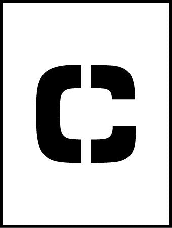NMC PMC24-C-STENCIL, LETTER C, 24'' (1 EACH)