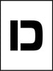 NMC PMC8-D-STENCIL, LETTER D, 8'' (1 EACH)