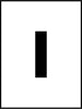NMC PMC8-I-STENCIL, LETTER I, 8'' (1 EACH)