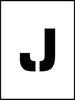NMC PMC8-J-STENCIL, LETTER J, 8'' (1 EACH)