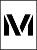 NMC PMC8-M-STENCIL, LETTER M, 8'' (1 EACH)