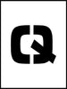 NMC PMC8-Q-STENCIL, LETTER Q, 8'' (1 EACH)