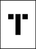 NMC PMC8-T-STENCIL, LETTER T, 8'' (1 EACH)