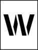 NMC PMC8-W-STENCIL, LETTER W, 8'' (1 EACH)
