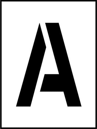 NMC PML4-STENCIL, LETTER SET, A-Z, 4'' (PAK OF 28)