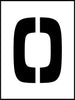 NMC PMN36-STENCIL, NUMBER SET, 0-9, 36'' (PAK OF 12)