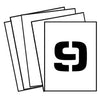 NMC PMN4-STENCIL, NUMBER SET, 0-9, 4'' (PAK OF 12)