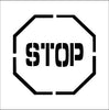 NMC PMS203-STENCIL, STOP, SYMBOL, 24X24 (1 EACH)