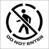 NMC PMS225-STENCIL, DO NOT ENTER, GRAPHIC, 24X24, .060 PLASTIC (1 EACH)