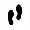 NMC PMS229-STENCIL, FOOT PRINTS, GRAPHIC, 24X24, .060 PLASTIC (1 EACH)