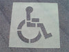 NMC PMS50-STENCIL, PARKING LOT, HANDICAP SYMBOL, 39X34 (1 EACH)