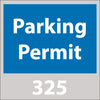 NMC PP12D-PARKING PERMIT, WINDSHIELD, BLUE, 301-400 (PAK OF 100)