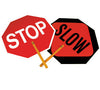 NMC PS3-SAFE-T-PADDLE SIGNS, STOP/SLOW PADDLE, 18 IN, .040 ALUMINUM (1 EACH)