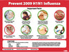 NMC PST114-H1N1 POSTER, 18X24,  LAMINATED (1 EACH)