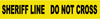 NMC PT12-TAPE, BARRICADE, SHERIFF LINE DO NOT CROSS, 3 MIL 3''X1000' (1 ROLL)