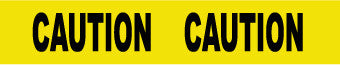 NMC PT1-2ML-TAPE, BARRICADE, CAUTION CAUTION, 2 MIL 3IN X 1000FT (1 ROLL)