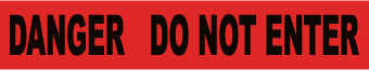 NMC PT25-2ML-TAPE, BARRICADE, DANGER DO NOT ENTER, 3X1000FT, 2 MIL (1 ROLL)