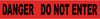 NMC PT25-2ML-TAPE, BARRICADE, DANGER DO NOT ENTER, 3X1000FT, 2 MIL (1 ROLL)