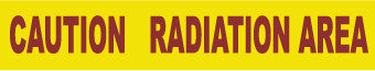 NMC PT41-TAPE, BARRICADE, CAUTION RADIATION AREA, 3 MIL 3''X1000' (1 ROLL)