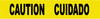 NMC PT44-2ML-TAPE, BARRICADE, CAUTION CUIDADO, 3X1000FT, 2 MIL (1 ROLL)
