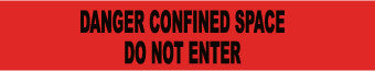 NMC PT52-TAPE, BARRICADE, DANGER CONFINED SPACE DO NOT ENTER, 3 MIL 3''X1000' (1 ROLL)