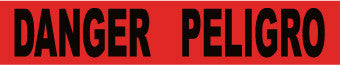 NMC PT54-TAPE, BARRICADE, DANGER PELIGRO, 3 MIL 3'X1000' (1 ROLL)