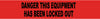 NMC PT56-TAPE, BARRICADE, DANGER THIS EQUIPMENT HAS BEEN LOCKED OUT, 3 MIL 3''X1000' (1 ROLL)
