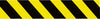 NMC PT65-2ML-TAPE, BARRICADE, BLACK YELLOW STRIPE, 3X1000FT, 2 MIL (1 ROLL)