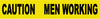 NMC PT6-TAPE, BARRICADE, CAUTION MEN WORKING, 3 MIL 3''X1000' (1 ROLL)