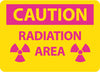 NMC R27PB-CAUTION RADIATION AREA, 10X14, PS VINYL (1 EACH)
