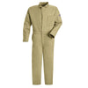 VF Imagewear Bulwark HRC2-CEC2KHRG64 64" Regular Khaki 9 Ounce Cotton Flame Resistant Classic Coverall With Concealed 2-Way Front Zipper Closure And 2 patch Hip Pockets, Chest Pocket  (1/EA)