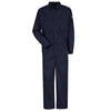 VF Imagewear Bulwark HRC2-CLD4NVRG58 58" Regular Navy Blue 6 Ounce Excel FR ComforTouch Cotton Nylon Flame Resistant Deluxe Coverall With Concealed 2-Way Front Zipper Closure And Snap Fasteners on Neck, Cuff, Action Back  (1/EA)