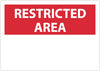 NMC RA1AB-RESTRICTED AREA, BLANK, 10X14, .040 ALUM (1 EACH)