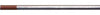 Radnor 64001991  3/16'' X 7'' Ground Finish Zirconiated Tungsten Electrode (5 Per Package,  1 PACK)