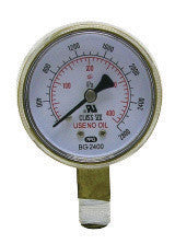 RADNOR 2" Steel 4000 psi Pressure Gauge For Fuel/Inert/Oxygen