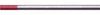 Radnor 64001957  3/16'' X 7'' Ground Finish 2% Thoriated Tungsten Electrode (5 Per Package,  1 PACK)