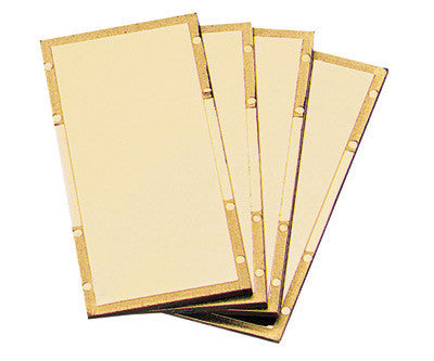 Radnor 64005061 2" X 4 1/4" Shade 11 Gold-Coated Polycarbonate Filter Plate  (1/EA)