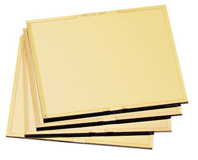 Radnor 64005038 4 1/2" X 5 1/4" Shade 9 Gold-Coated Polycarbonate Filter Plate  (1/EA)