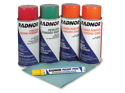 Radnor AIR-64000219 Standard Inspection Kit (Contains 1 Penetrant, 1 Developer, 2 Cleaners, Wiper And Paint Marker) (1 KIT)