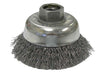 Radnor 64000342  2 3/4'' X 3/8'' - 24 Carbon Steel Crimped Wire Cup Brush For Use On Small Angle Grinders (1 PER CASE)