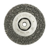 Radnor 64000364  4'' X M-10 x 1.25 Carbon Steel Crimped Wire Wheel Brush For Use On Small Angle Grinders (1 PER CASE)