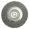 Radnor 64000400  6'' X 5/8'' - 1/2'' Carbon Steel Crimped Wire Wheel Brush For Use On Bench And Die Grinders (1 PER CASE)