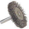 Radnor 64000462  1 1/2'' X 1/4'' Carbon Steel Fine Crimped Wire Mounted Wheel Brush For Use On Die Grinders And Drills (1 PER CASE)