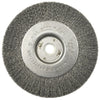 Radnor 64000480  4'' X 1/2''- 3/8'' Carbon Steel Crimped Wire Wheel Brush For Use On Small Angle Grinders (Bulk Pack - 5 Per Box) (10 PER CASE)
